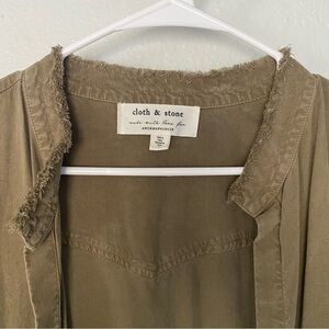 Cloth & Stone Olive Green Shirt